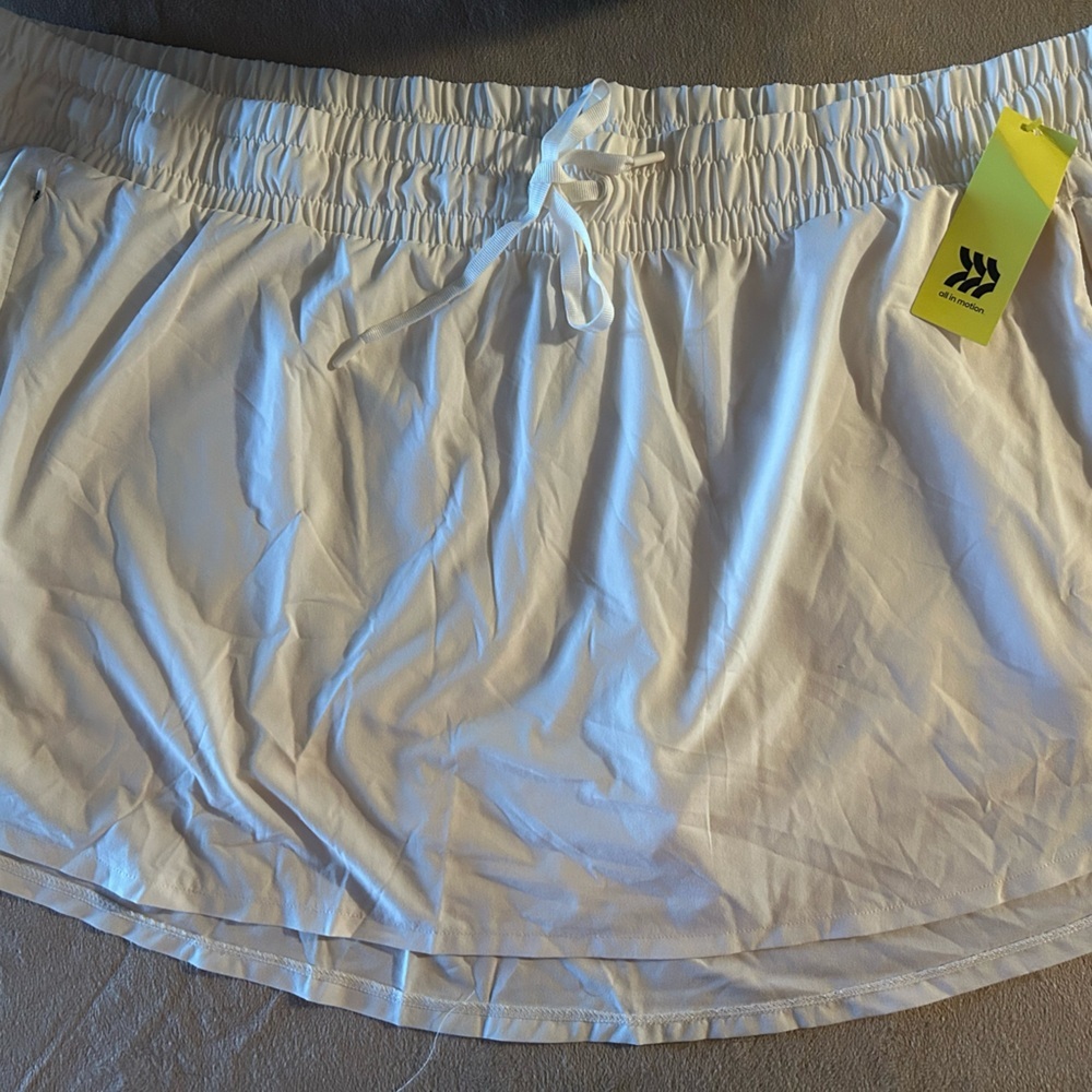 All In Motion Skort Swim Athletic Shorts UPF50+ Zipper Pockets New Size 4X